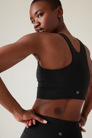 Buy Athleta Black A-C Cup Conscious Crop Medium Impact Sports Bra from Next  Luxembourg