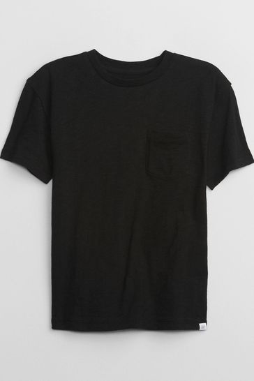 Black pocket sales tee shirt