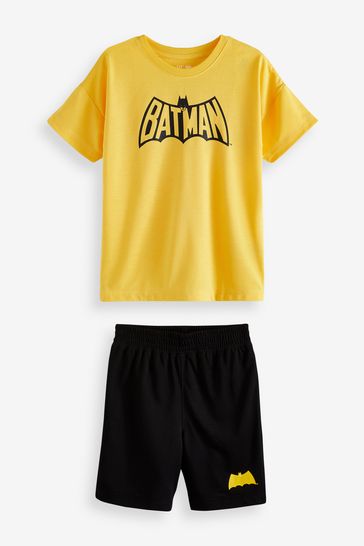 Gap Yellow Marvel Batman Short Sleeve Pyjama Shorts Set