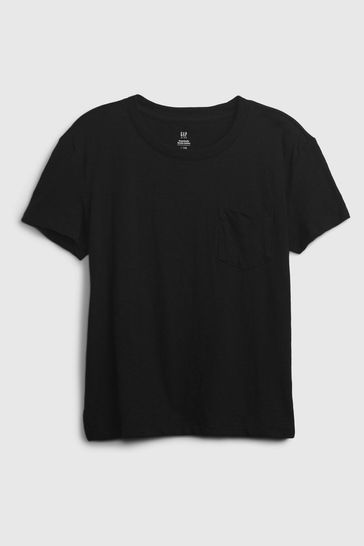 Black pocket 2025 tee shirt