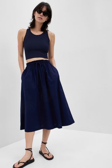 Paperbag midi discount skirt uk