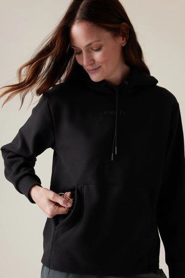 Buy Athleta Black Breathable Hoodie from Next Luxembourg