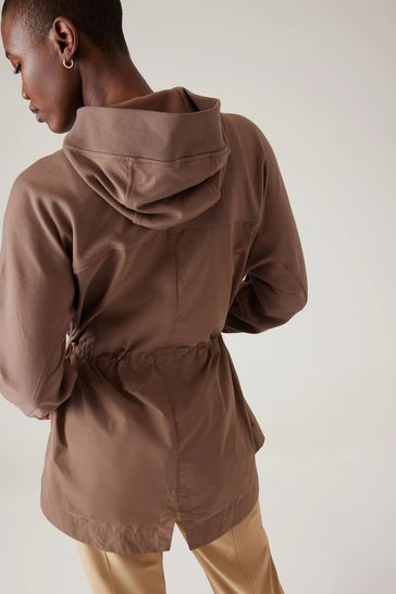 Buy Athleta Beige Triumph Hooded Jacket from Next Poland
