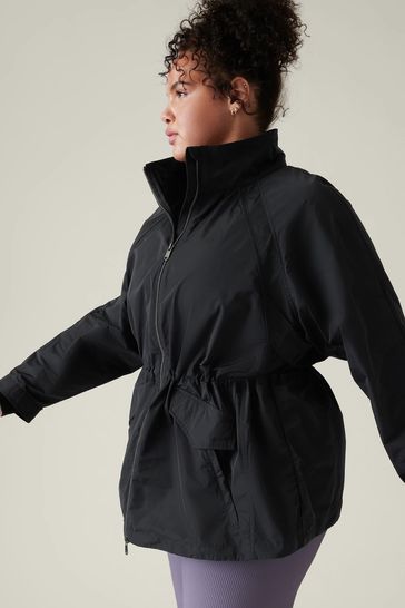 Buy Athleta Black Westerley High Neck Windbreaker Jacket from Next