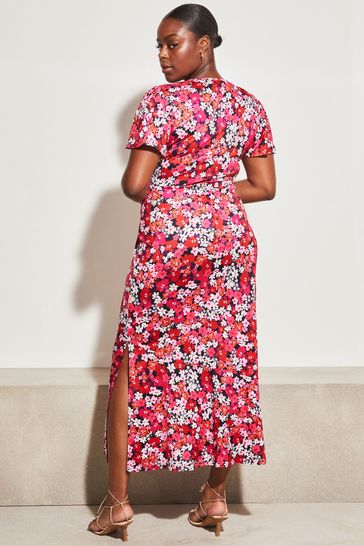 Lipsy red wrap dress deals