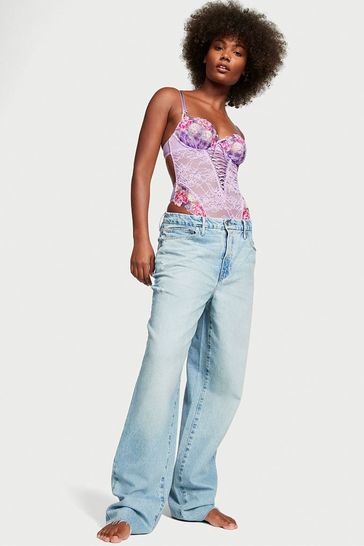 Embroidered bodysuit shop