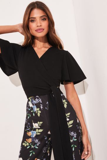 Lipsy wrap culotte jumpsuit on sale