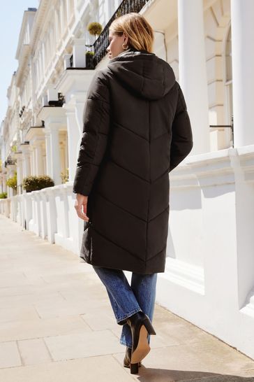 Petite padded top duvet coat