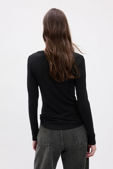 Buy Gap Black Modern Crew Neck T Shirt from Next Cyprus