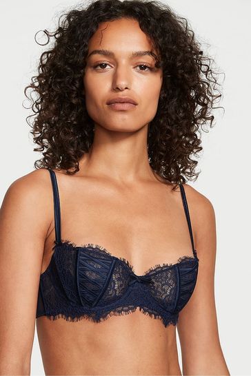 Buy Victoria's Secret Ensign Navy Blue Lace Unlined Balcony Bra from Next  Netherlands