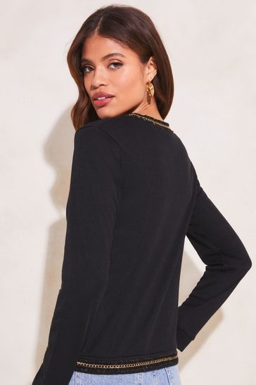Lipsy boucle chain trim dress deals