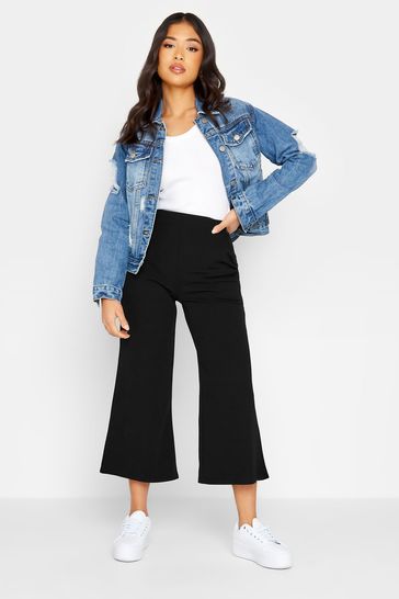 Black wide shop leg culottes