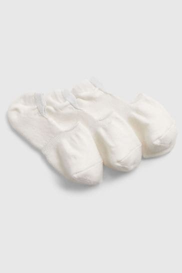 Gap White No-Show Socks 3-Pack