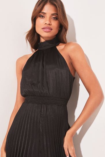 High neck sale halter dress