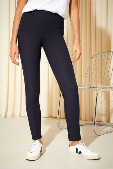 Friends Like These Navy Blue Blue Sculpting Stretch Trousers