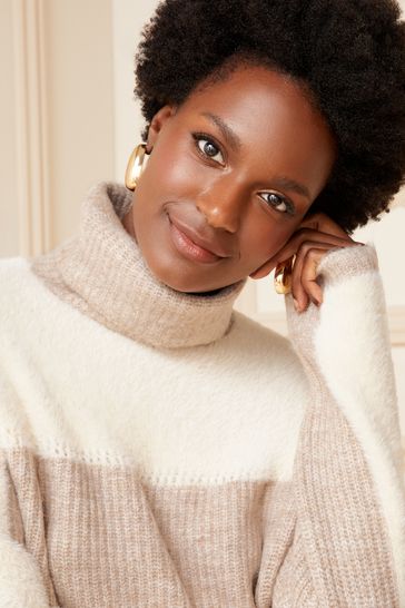 Cable roll sale neck jumper