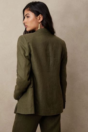 Banana republic green blazer top