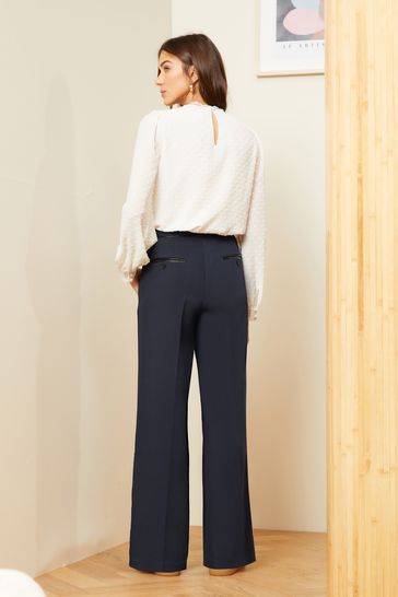 A Kind of Guise Relaxed Tailored Trousers Corduroy - Navy | Garmentory