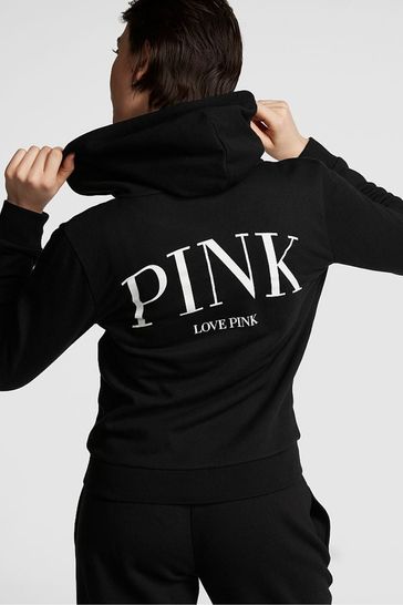 Black victoria secret hoodie sale
