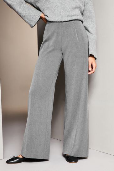Womens grey trousers uk sales