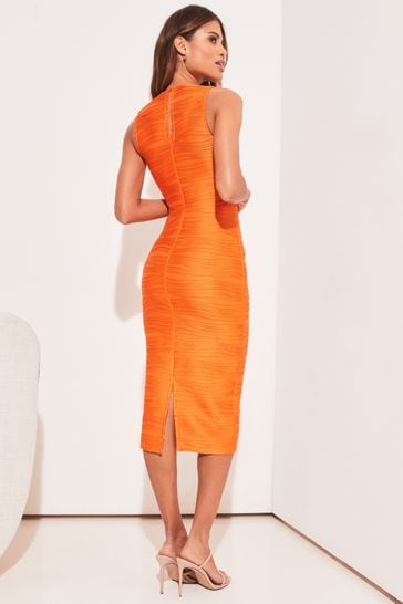 Lipsy nova print shop twist bodycon dress