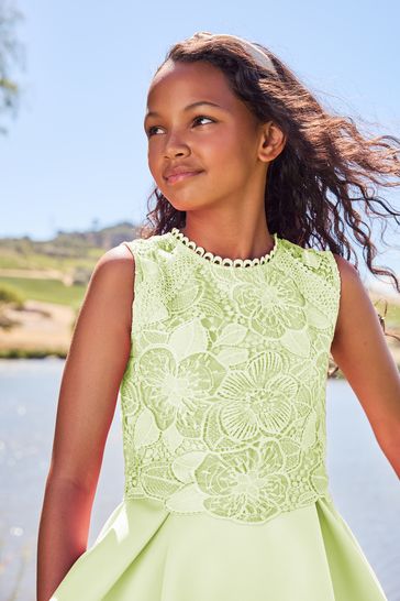 Buy Lipsy Mint Lace Bodice Occasion Dress from Next Ireland
