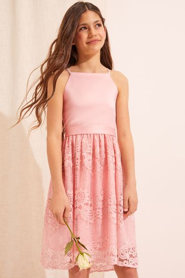 Buy Lipsy Pink Lace Skirt Occasion Dress from Next Slovakia