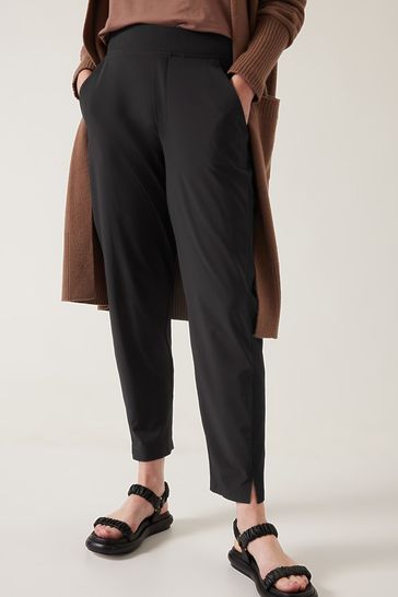 Athleta Black Brooklyn Mid Rise Featherweight Ankle Trousers