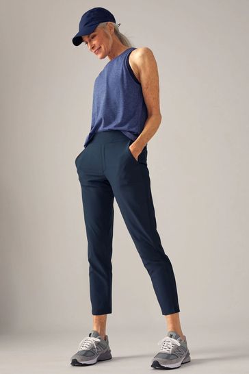 Athleta Blue Brooklyn Mid Rise Featherweight Ankle Trousers