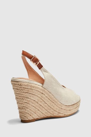 Beige espadrille sales wedges