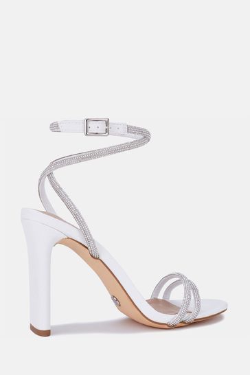 Buy Novo White Pain Killer Diamante Trim Heels from Next Ireland