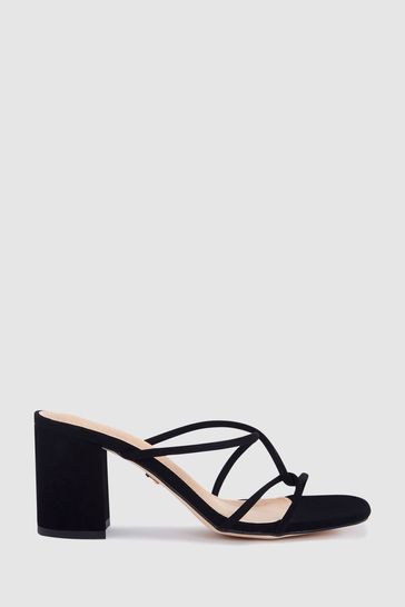 Block heel mules black sale