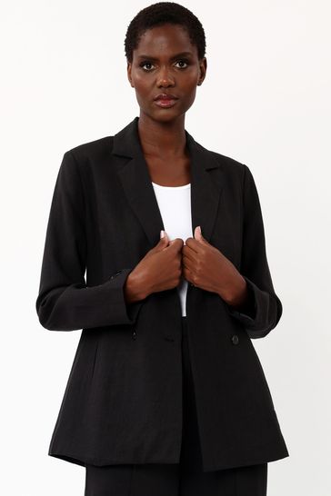 Black 2025 textured blazer