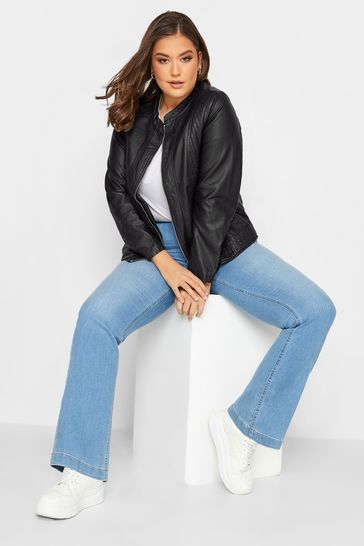 Plus size hotsell pu jacket