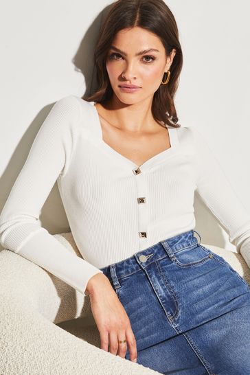 Sweetheart neckline jumper outlet