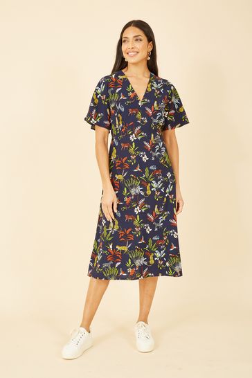 Yumi animal print dress top