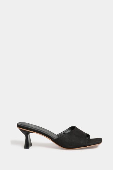 Black kitten heel mules uk store