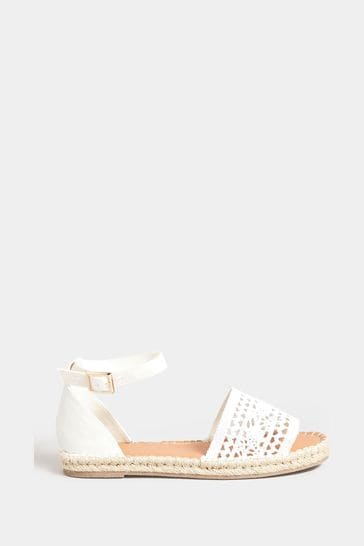 Buy Long Tall Sally White Espadrille Sandal from Next Hungary