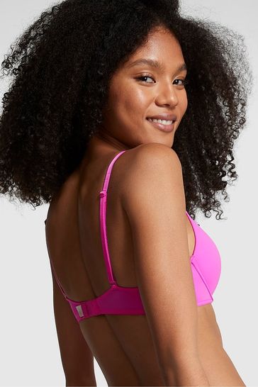 Buy Victoria's Secret PINK Pure Black Smooth Push Up T-Shirt Bra from the  Next UK online shop