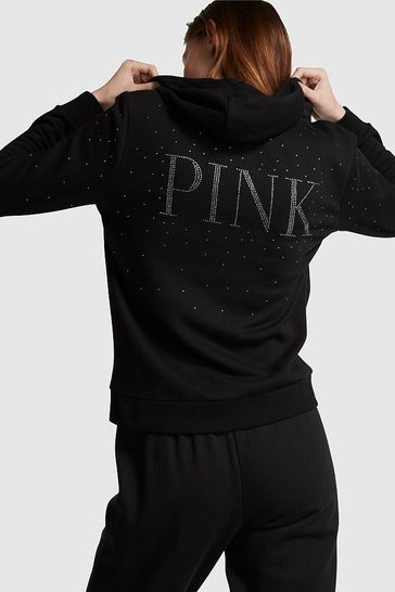 Victoria's secret pink rhinestone sale hoodie