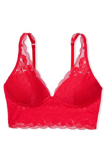 Buy Victoria's Secret PINK Red Pepper Lace Lightly Lined Plunge