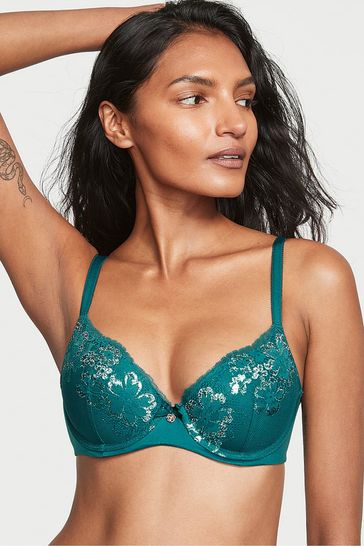 Buy Victoria's Secret Black Ivy Green Lace Lightly Lined Demi Bra from Next  Luxembourg