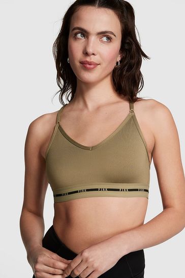 Buy Victoria's Secret PINK Dusted Olive Green Lightly Lined Sports