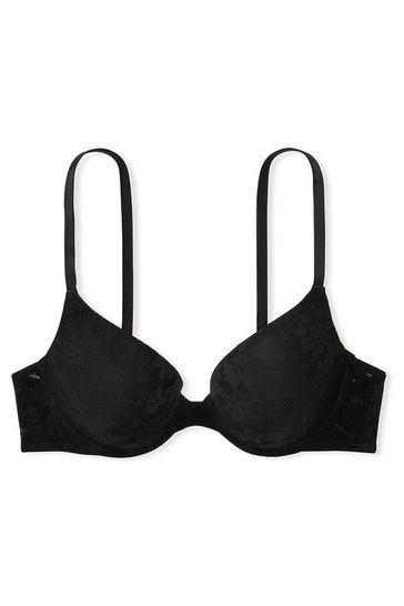 Buy Victoria's Secret PINK Black Lace Push Up Bra from Next Luxembourg