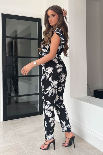 Black sales tapered jumpsuit
