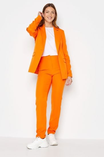 Long orange blazer cheap