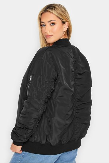 Buy Yours Curve Black Bomber Jacket from Next Luxembourg