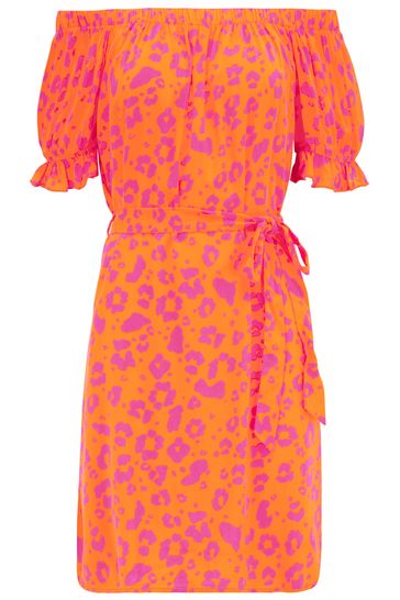 Topshop red hotsell bardot dress