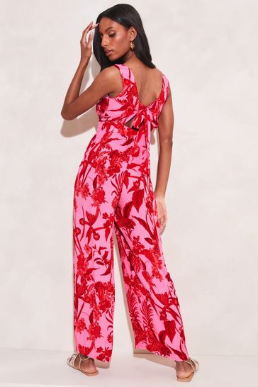 Lipsy lily print culotte jumpsuit deals