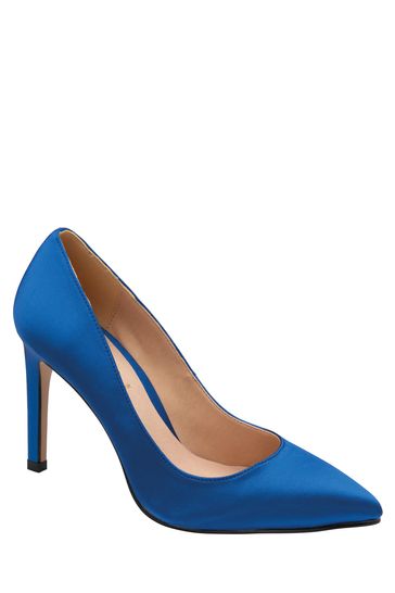 Ravel Blue Satin Court Shoes